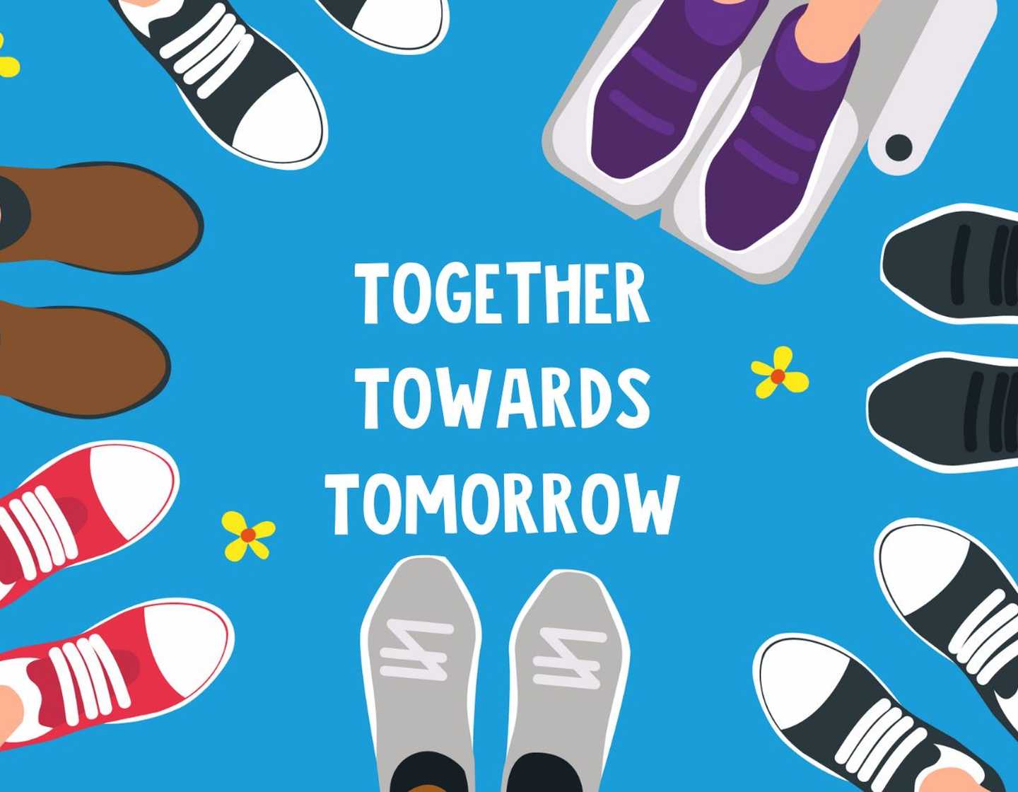 Together towards tomorrow illustration