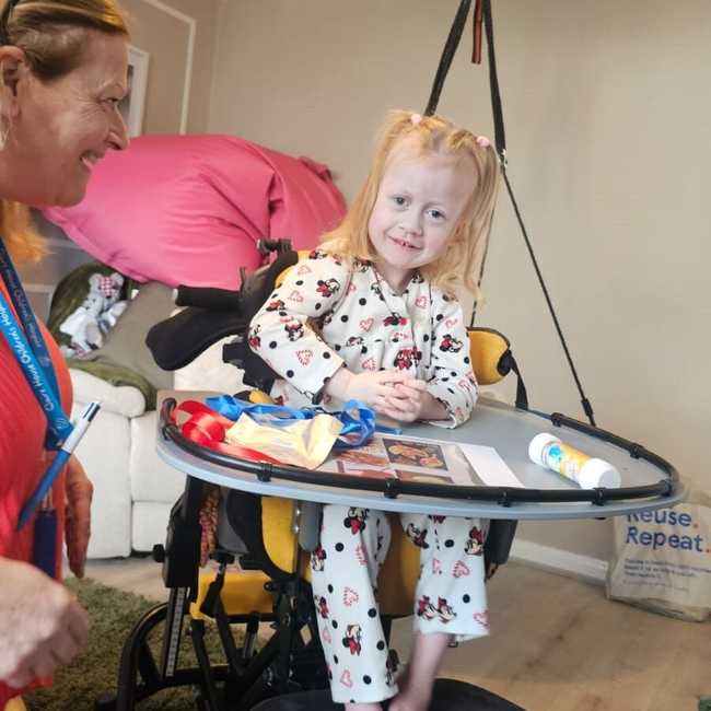 Tamara enjoying Day Care session with Claire House