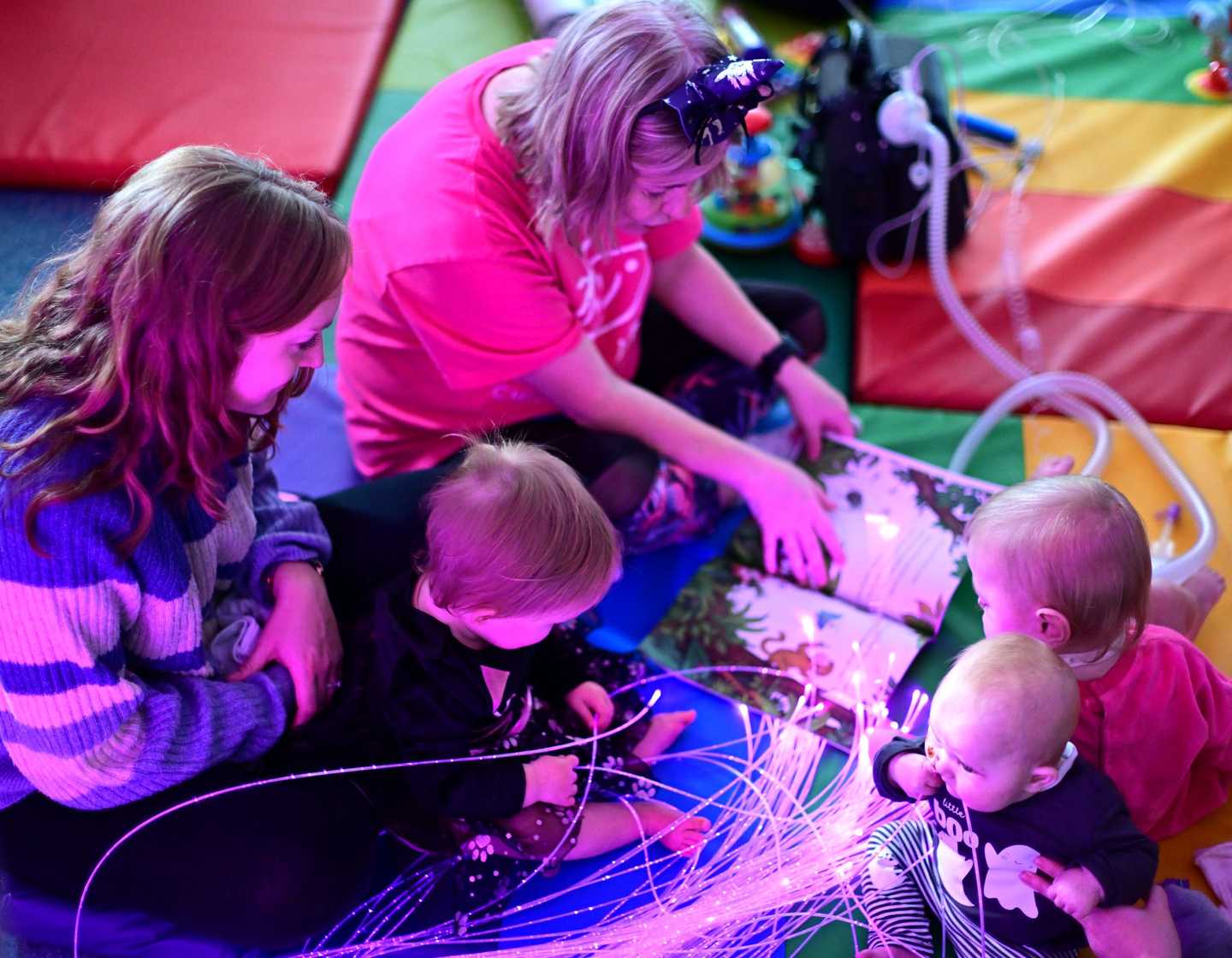Photo of story time at baby group